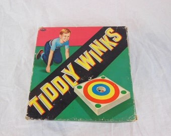 Vintage Bulls-eye Tiddly Winks Game - Whitman