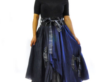 Blue long skirt | Etsy
