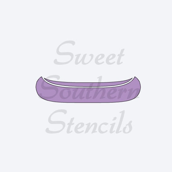 Items similar to Canoe Stencil on Etsy
