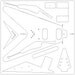 1959 Flying V routing template. Vinyl sticker for guitar