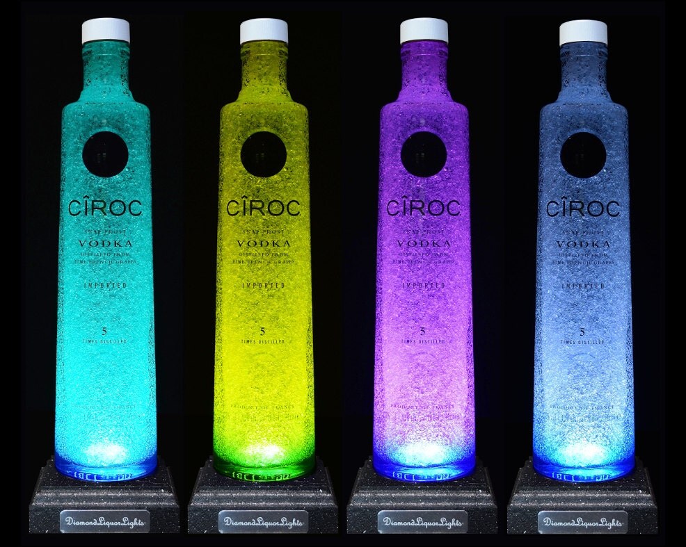 Ciroc Vodka Remote Control Multicolour LED Bottle Lamp Bottle