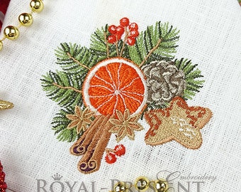 Machine Embroidery Design Christmas decoration - 2 sizes