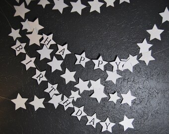 Star Birthday Banner, Star Banner, Astronaut , Outer Space, Solar System, Birthday, Party, Custom Parties by PartyAtYourDoor