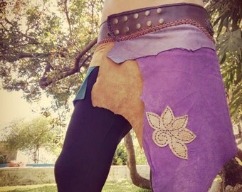 TRIBAL LEATHER SKIRT