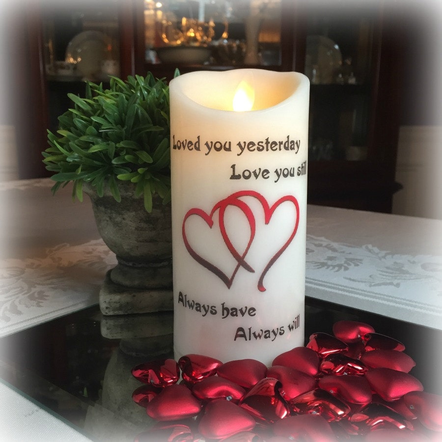 Valentine's Day Gifts Flameless Candle Valentine Gift