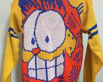 Garfield sweater | Etsy