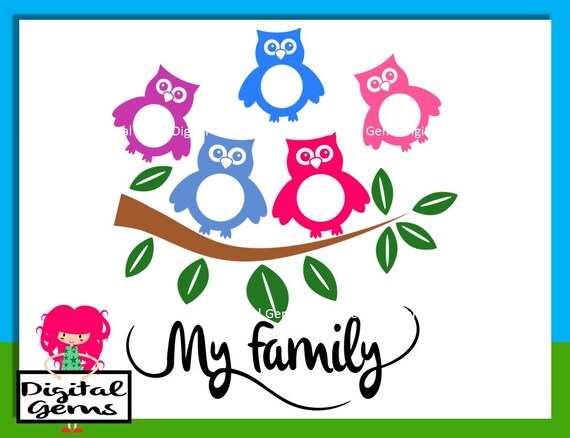 Owl Family Tree SVG / DXF Cutting File For Cricut by DigitalGems