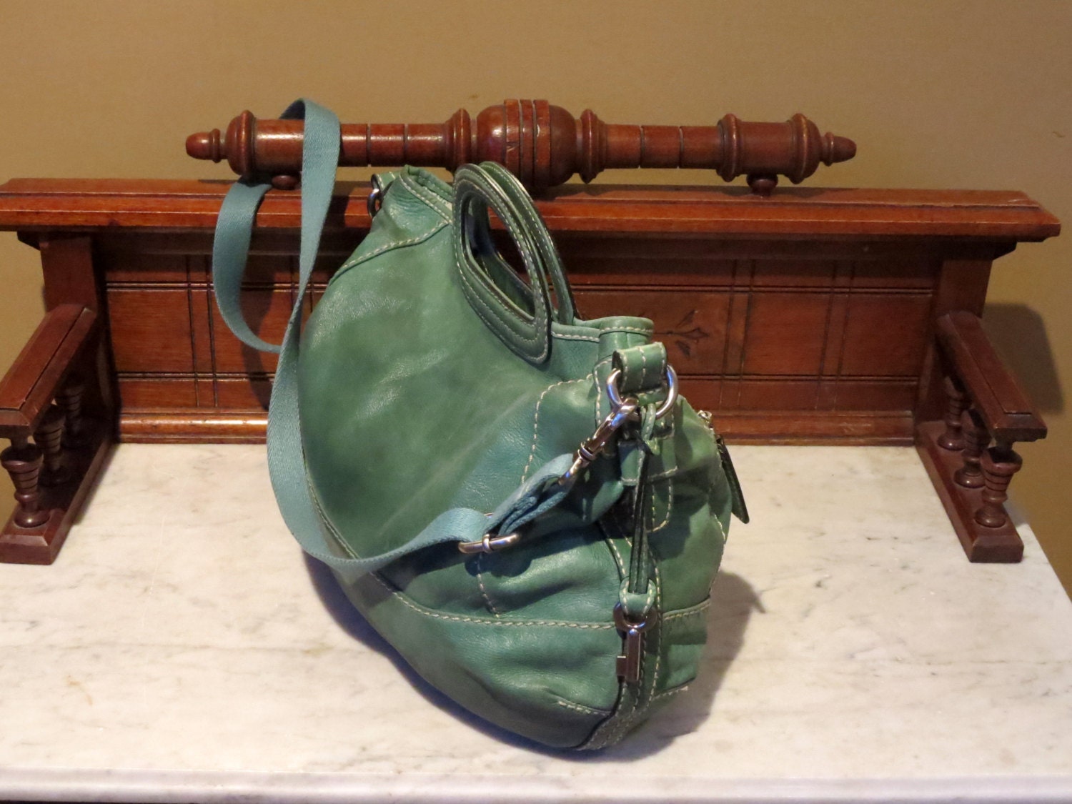 fossil mint green bag