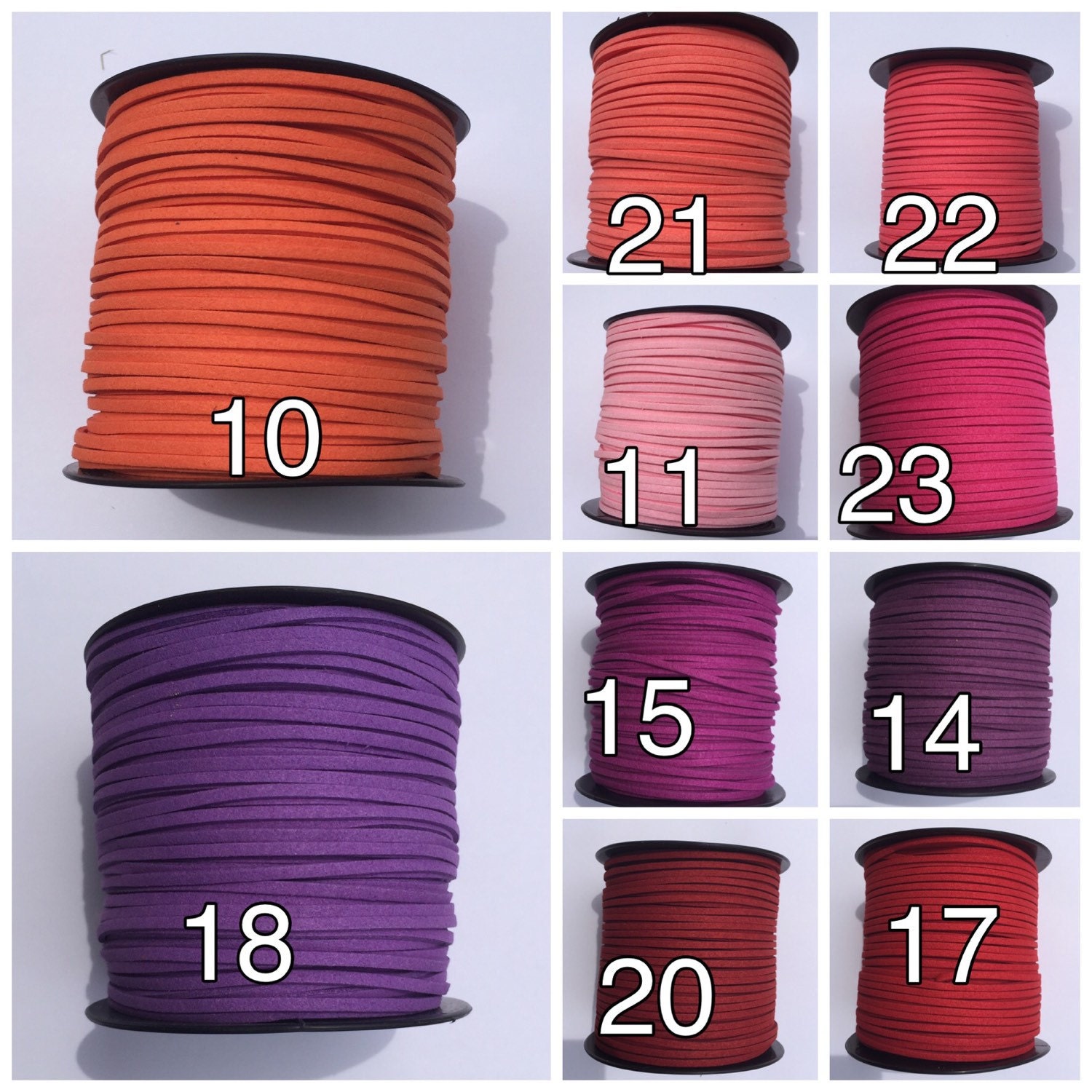 20 yards of faux suede cord suede cord for jewelry making