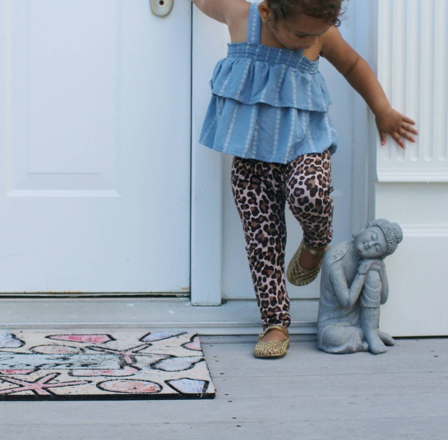 baby leopard pants