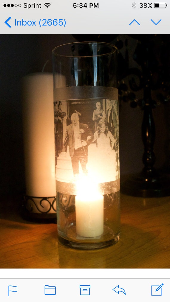 Personalized Glass candle holder by EvesGifts on Etsy