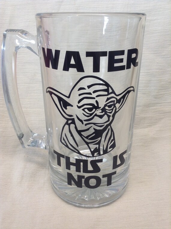 Funny Beer mug // Water this is Not // Father's beer mug