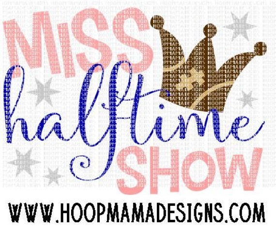 Download Miss Halftime Show Football Crown SVG DXF EPS and png Files