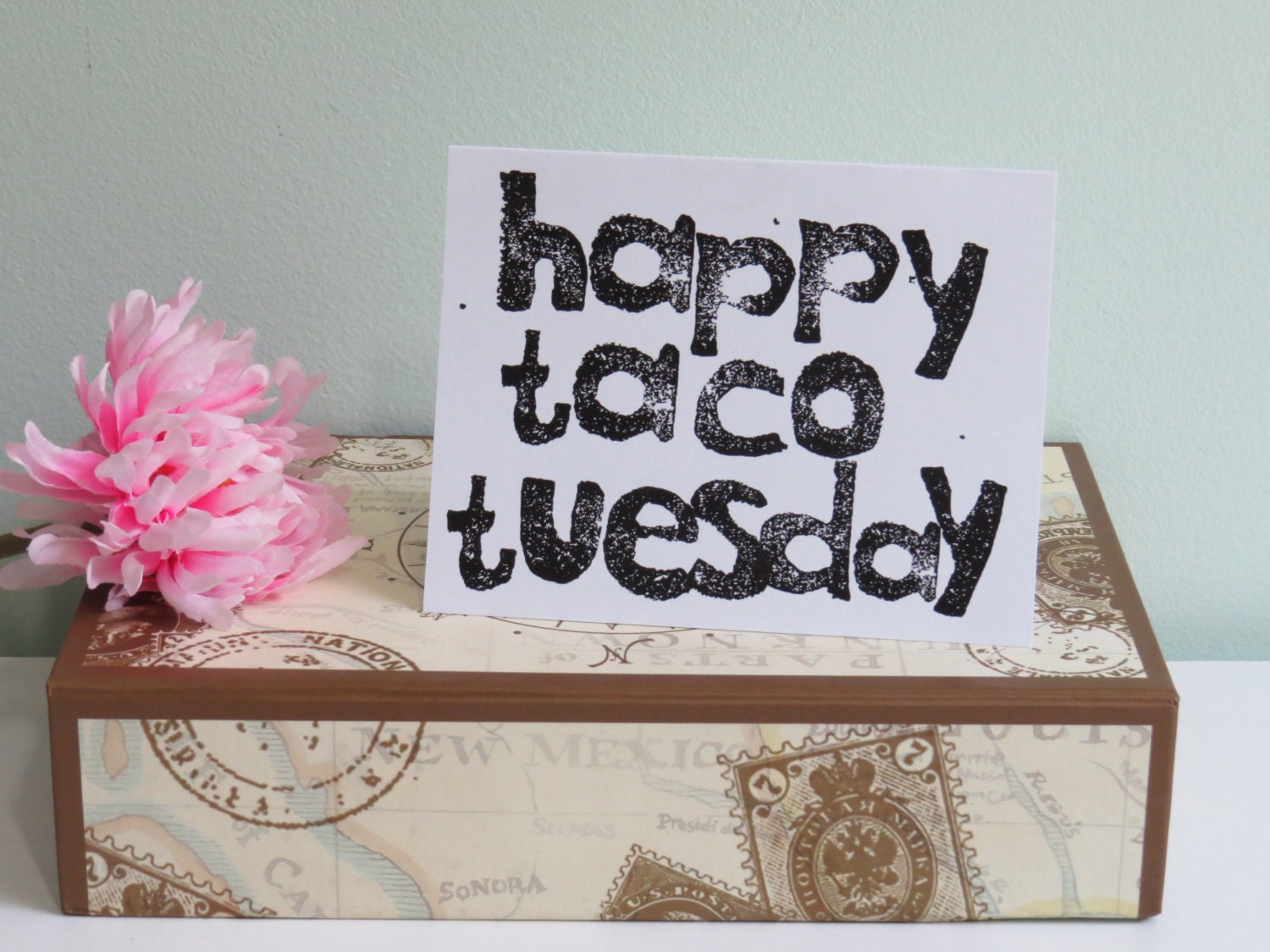 Funny Card Happy Taco Tuesday Greeting Card