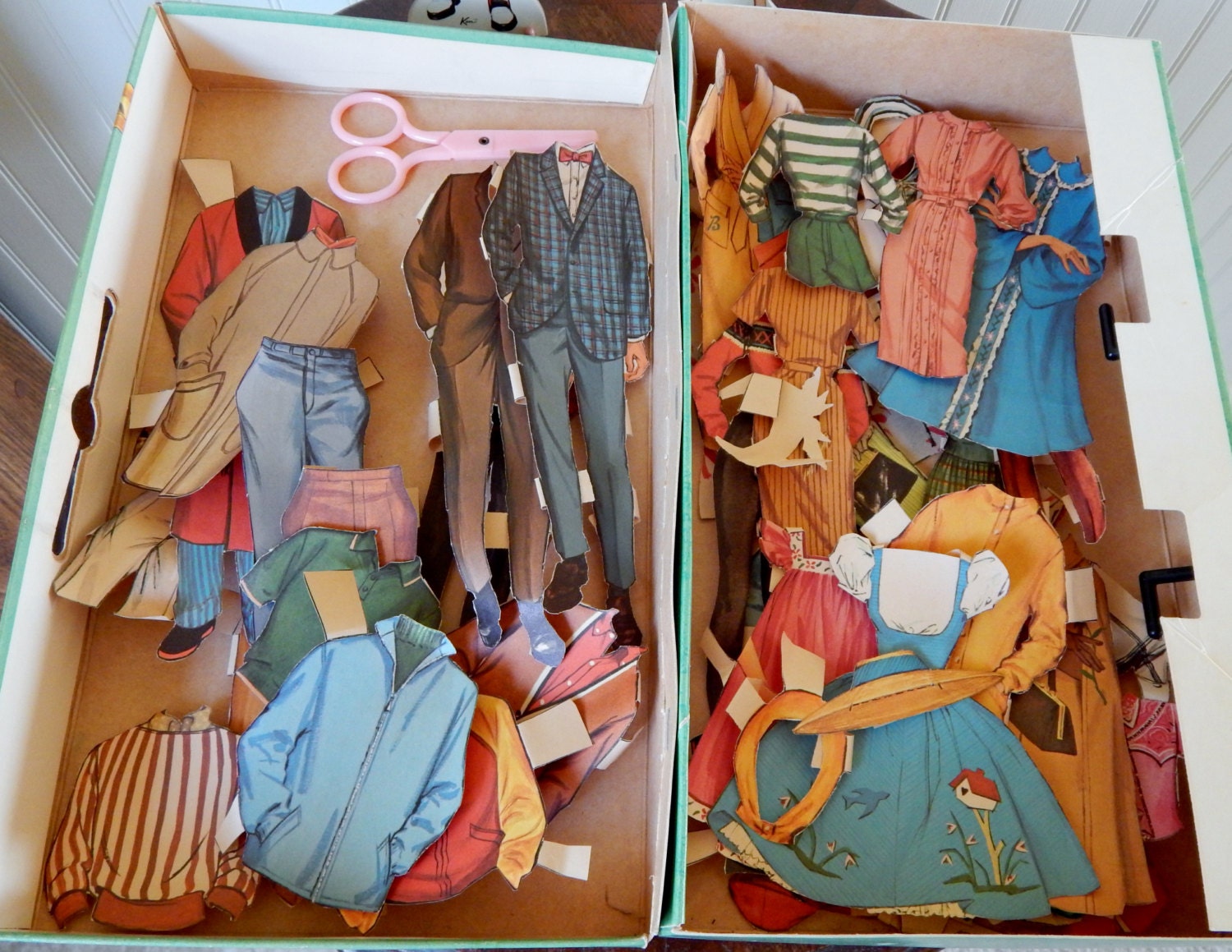 Vintage Barbie and Ken Standup Dolls Paper Dolls