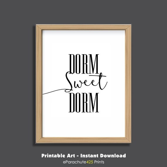 Download Dorm Sweet Dorm Dorm Door Printable Instant Download dorm