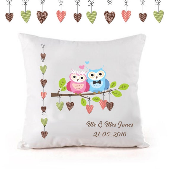 Personalised wedding cushion Anniversary cushion