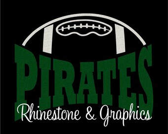 Pirates Football Design Pattern Graphic Design Instant Download EPS SVG DXF Cutting Files Cameo