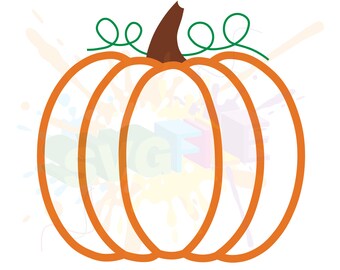 Pumpkin SVG Files for Cutting Halloween Thanksgiving Cricut - SVG Files for Silhouette - Instant Download