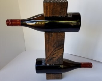 4x4 Wooden Wine Bottle Holder