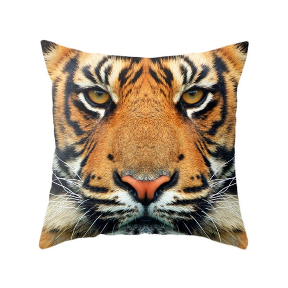 Tiger Pillow Zoo Pillow Animal Pillow Wild Portrait Animal