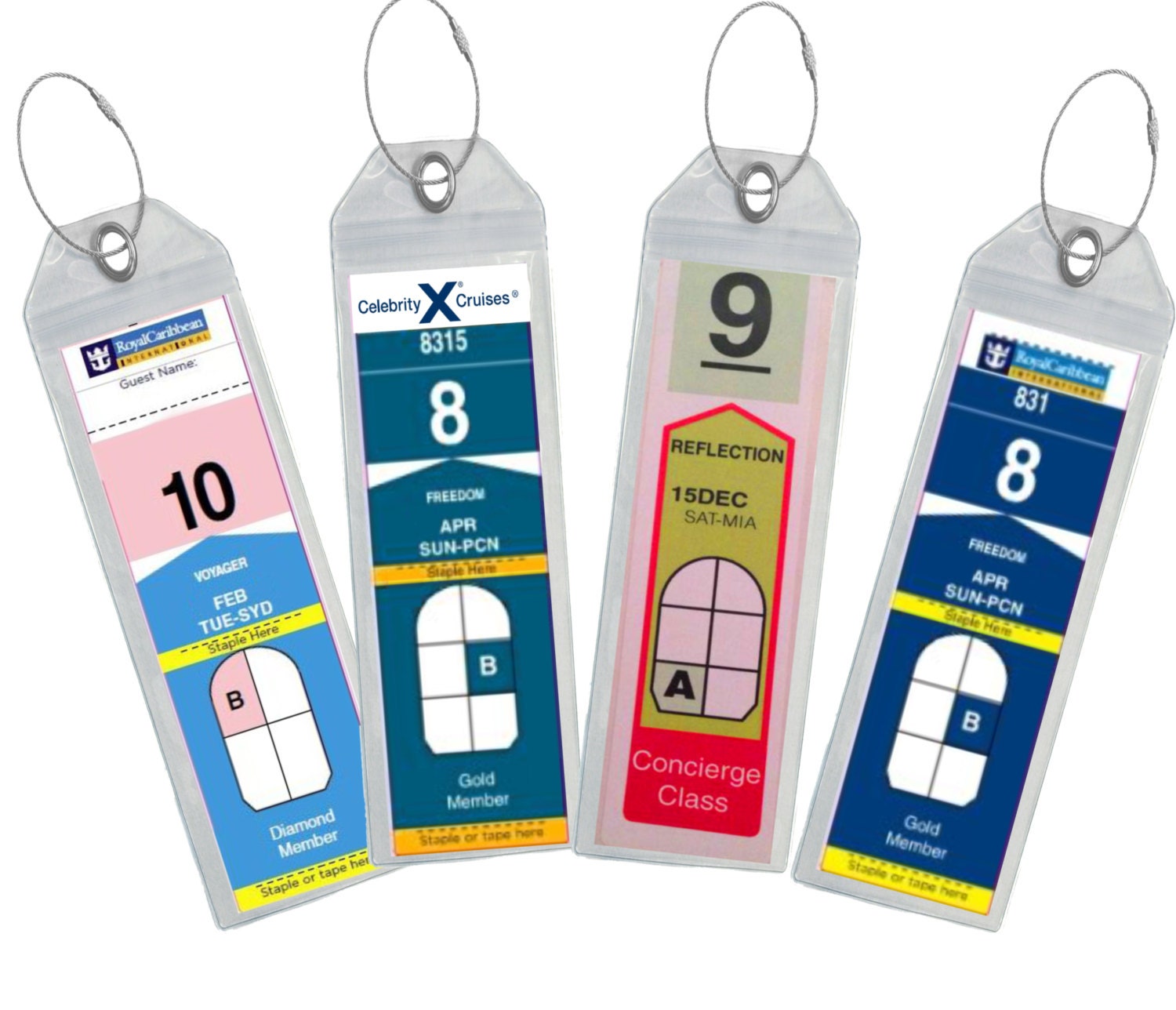 cruise luggage tags holders