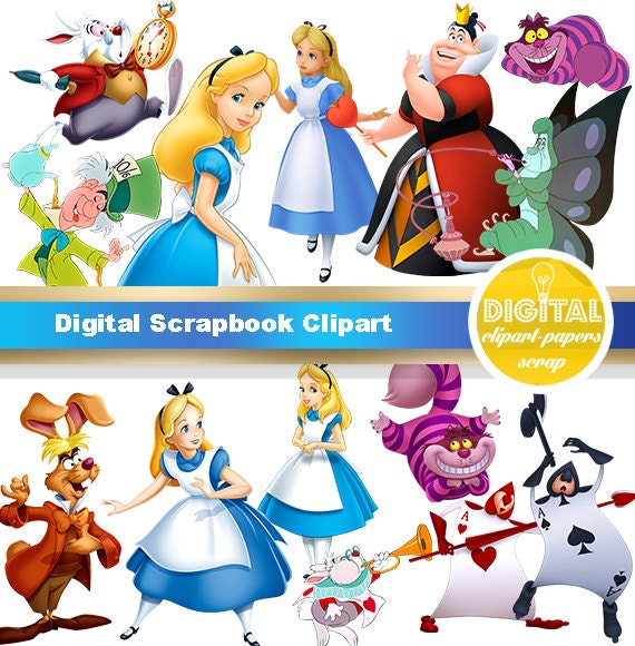 clipart alice in wonderland characters - photo #37