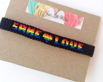 Rainbow bracelet | Etsy