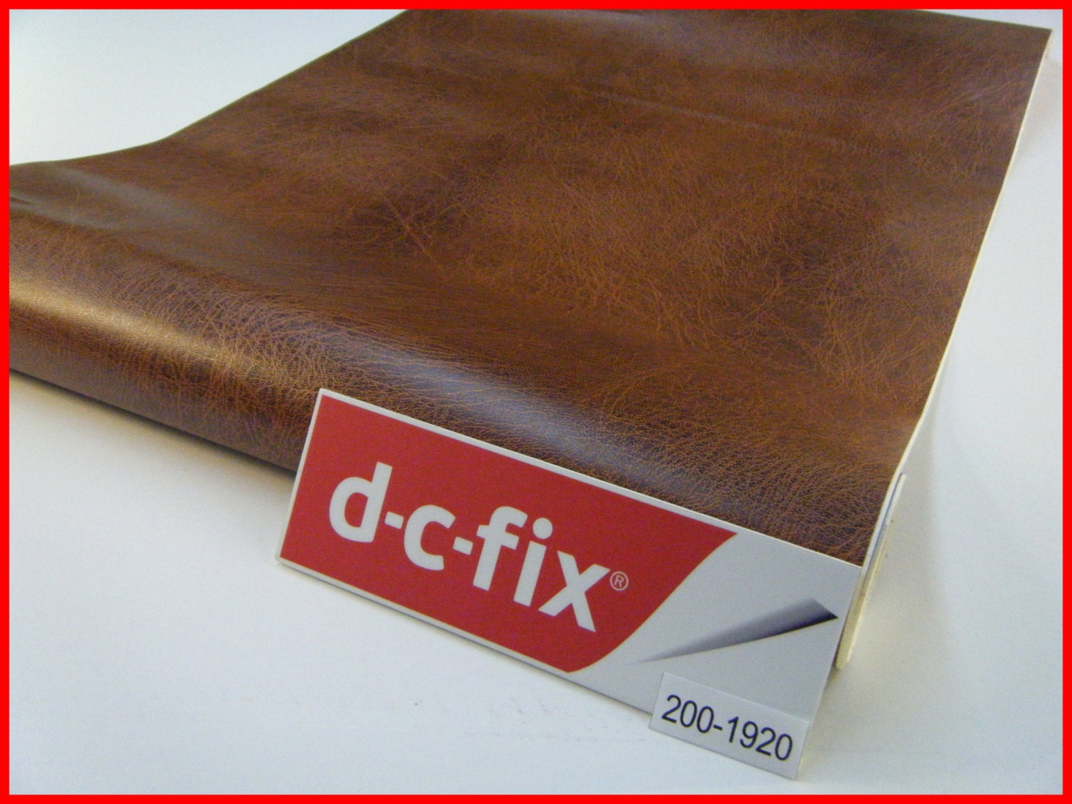 DC FIX Brown Leather 1m x 45cm Sticky Back Self Adhesive