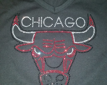 Chicago Bulls Rhinestone T-Shirt