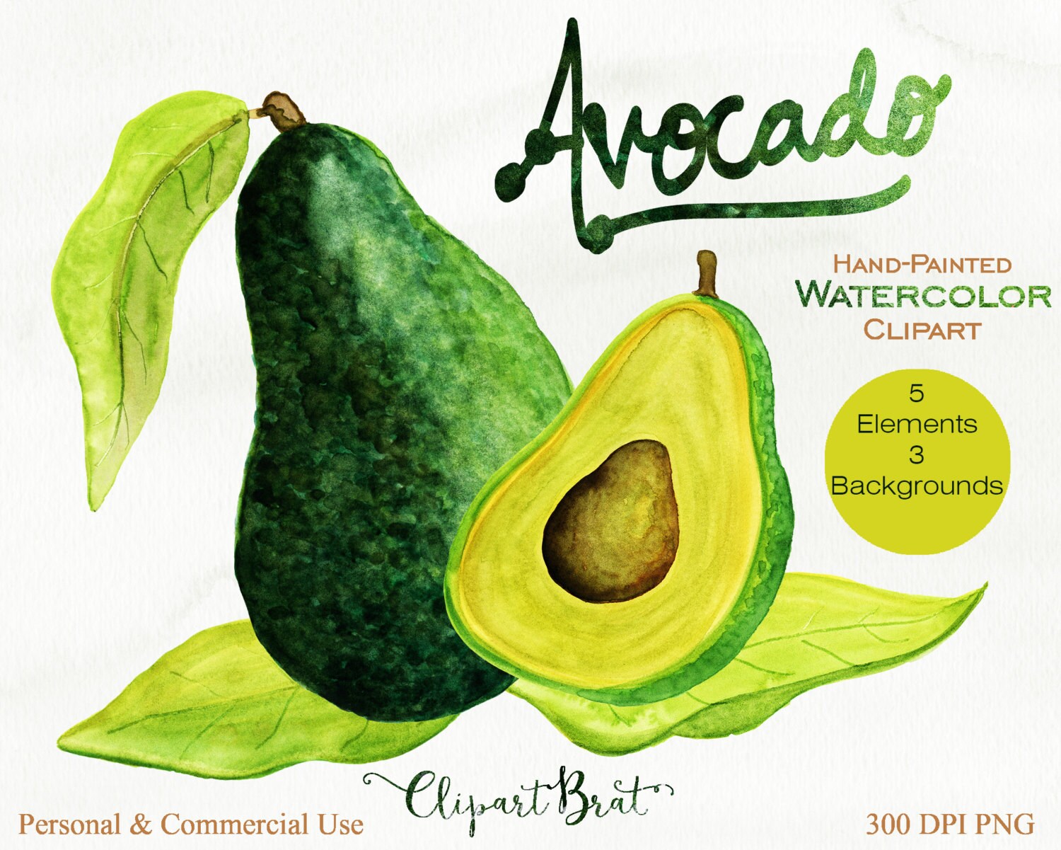Image result for avocado clipart