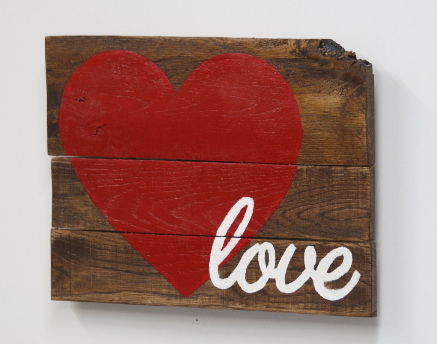 Reclaimed Wood LOVE sign Handmade Rustic by FallenTimberCrafts