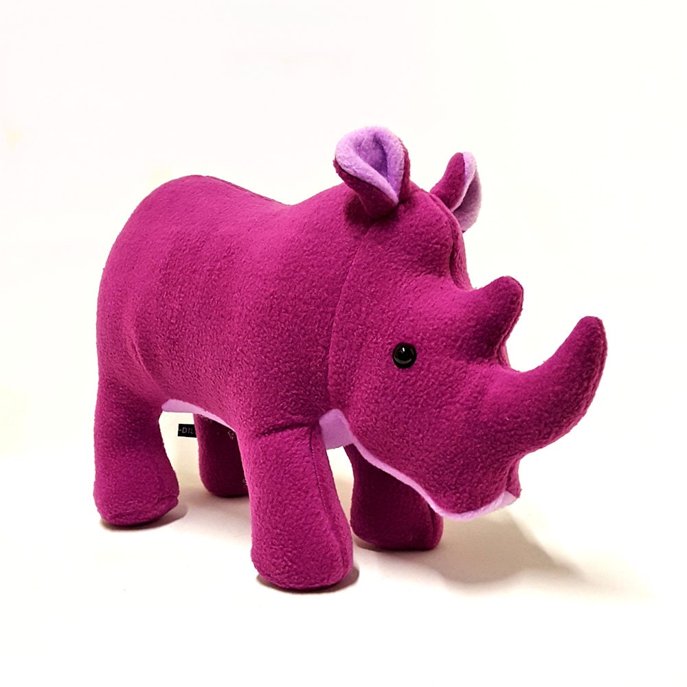 purple rhino stuffed animal