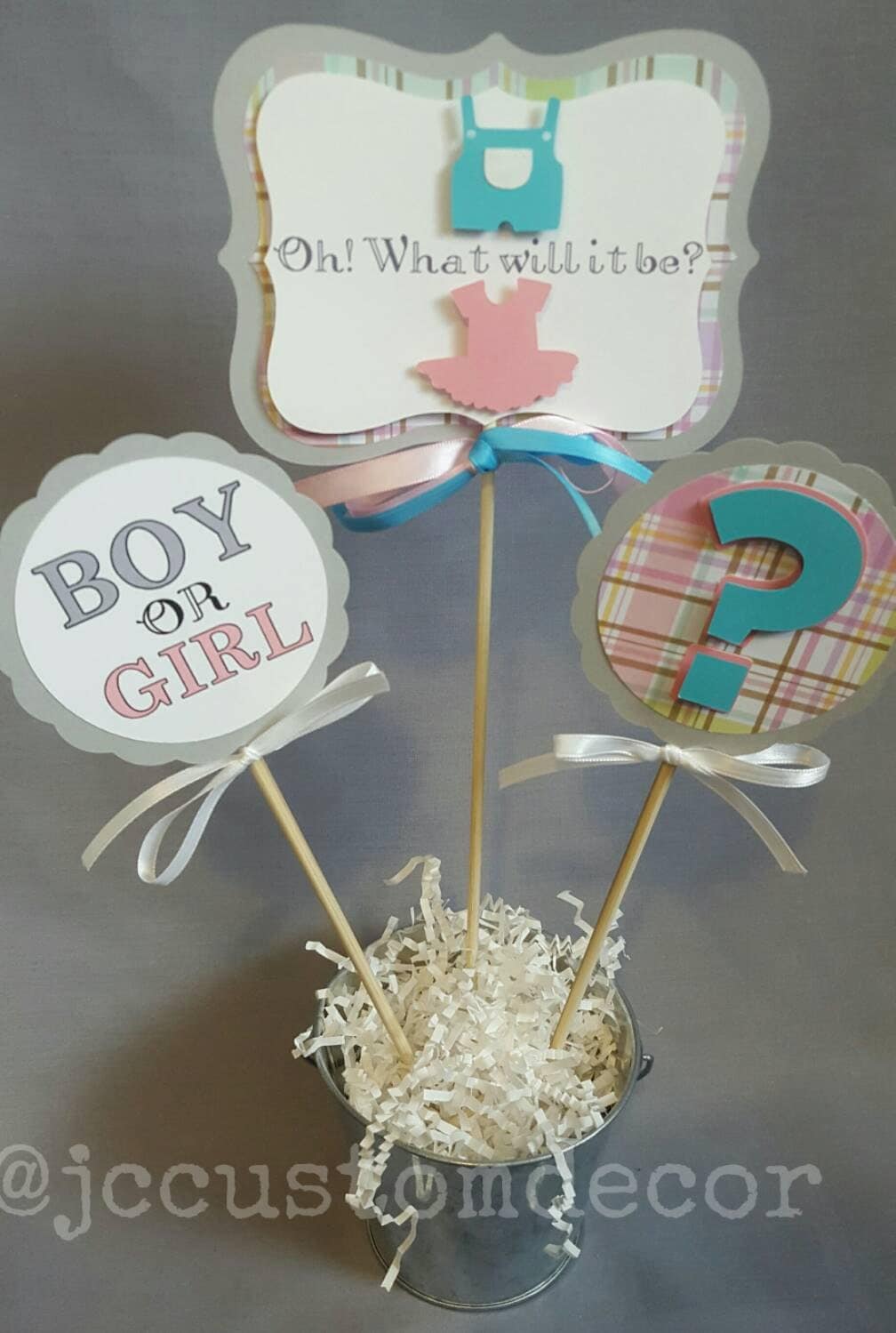 Gender Reveal CenterpieceGender Reveal PartyBoy or Girl