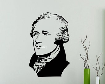 Alexander Hamilton Wall Decal Vinyl Sticker Home Room Interior Decoration Waterproof High Quality Mural (478xx)