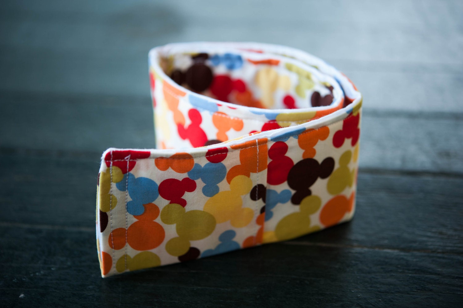 Disney themed DSLR padded camera strap cover with pocket