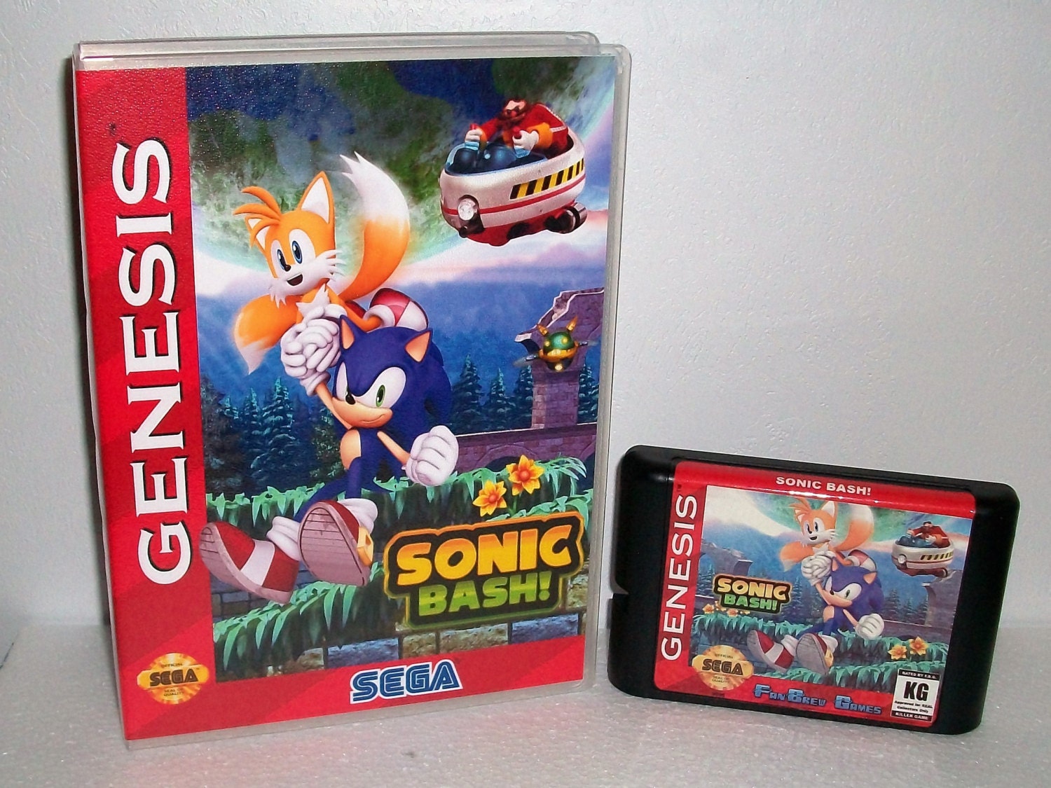 IN STOCK Sonic Bash Custom Sega Genesis Homebrew by FanBrewGames