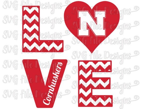 Download Chevron Love University of Nebraska Cornhuskers by ...