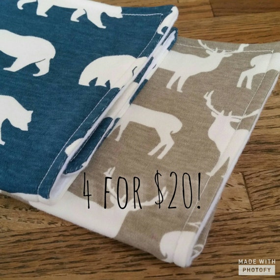 Organic Burp Cloths Organic Adventure Burp by OrganicNestingTree