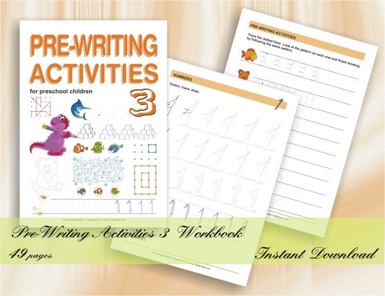 Pre-Writing Activities for preschool and kindergarten children