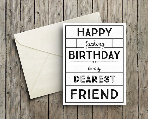 Happy Fucking Birthday Greeting Card