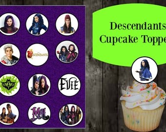 Descendants cupcake | Etsy