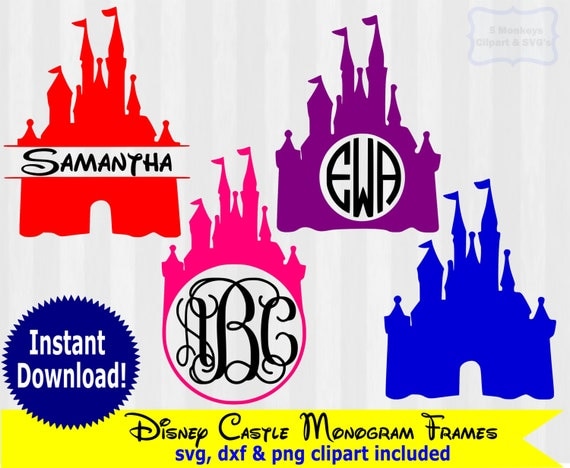 Free Free 178 Monogram Disney Castle Svg SVG PNG EPS DXF File