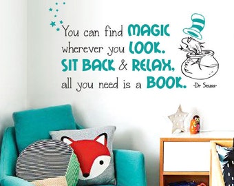 Dr. Seuss Quote Wall Decal - Wall Decal and Wall decordecor