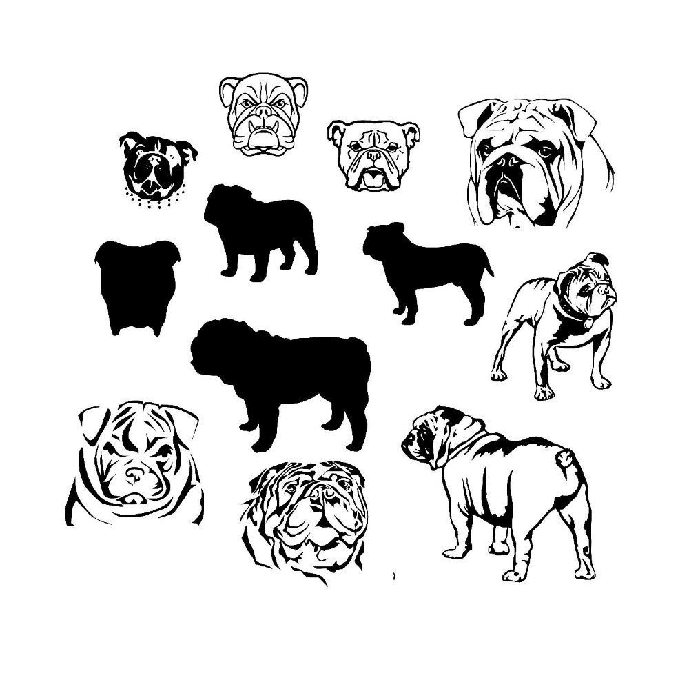 Download bulldog designs SVG and studio Cut File for by OhThisDigitalFun