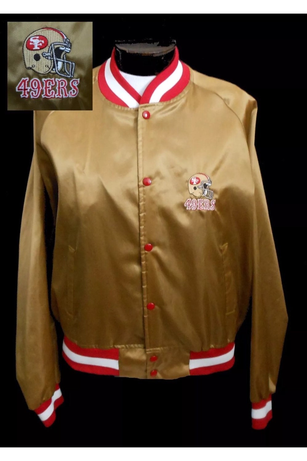 Vintage San Francisco 49ers jacket adult XL By Chalk Line made