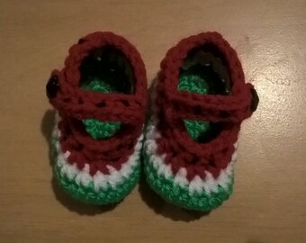 Baby Girl Watermelon Shoes