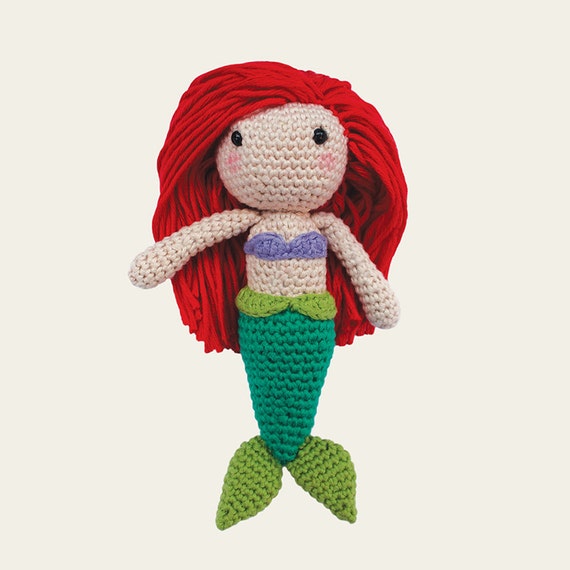Ariel - Disney Princess. Amigurumi Pattern PDF, DIY, Crochet Pattern, The Little Mermaid, Wall Disney, Nursery, Gift, Instant download