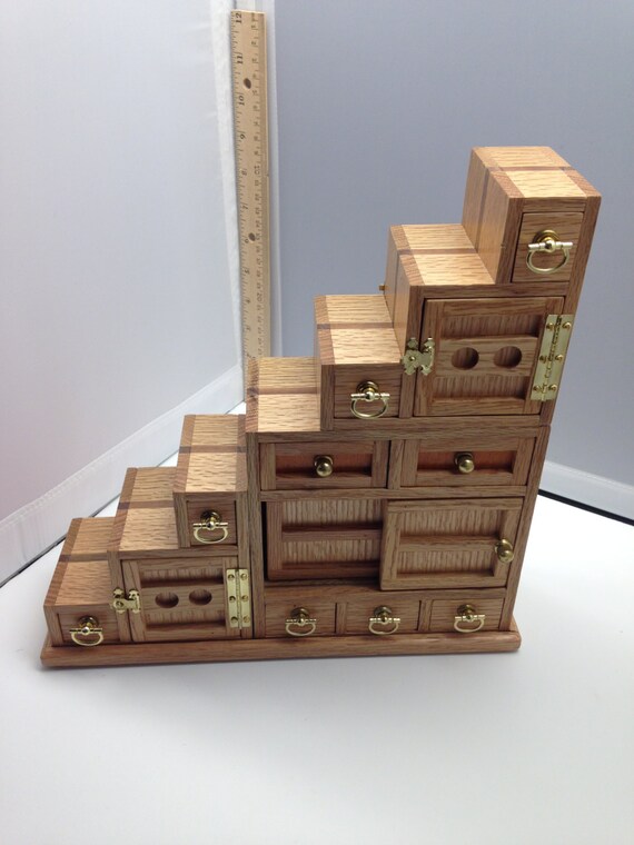 Japanese Tansu Step by WoodWonders15 on Etsy