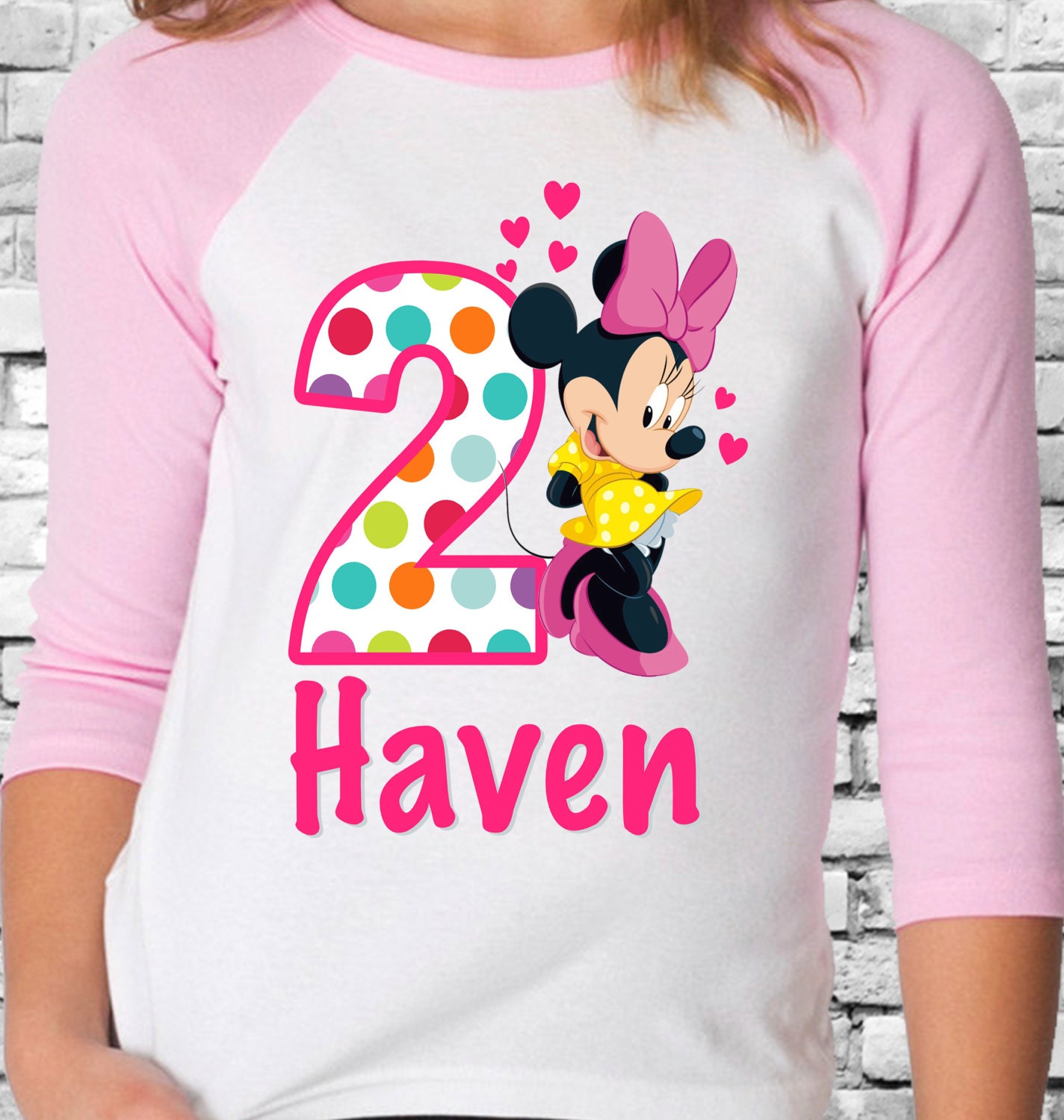 Personalized Minnie Mouse Birthday T Shirt By Cleanlywheatgraphics 7210